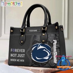 NCAA Penn State Nittany Lions Custom Name Gift For Fans Leather Hand Bag