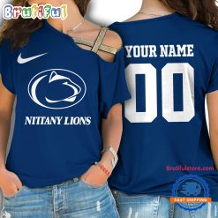 NCAA Penn State Nittany Lions Custom Name Number One Shoulder T-Shirt