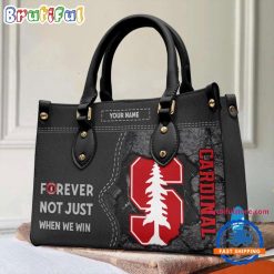 NCAA Stanford Cardinal Custom Name Gift For Fans Leather Hand Bag