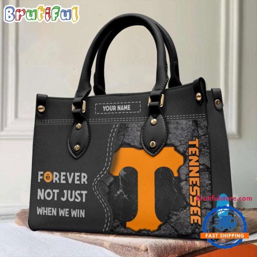 NCAA Tennessee Volunteers Custom Name Gift For Fans Leather Hand Bag