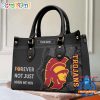 NCAA USC Trojans Custom Name Gift For Fans Leather Hand Bag